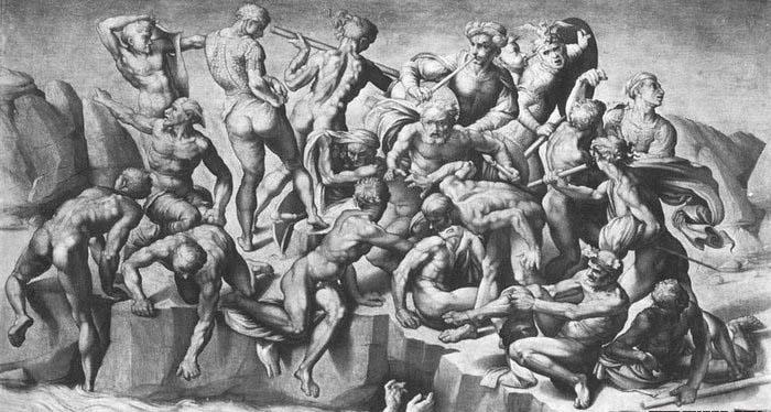 Michelangelo Buonarroti Battle of Cascina oil painting picture